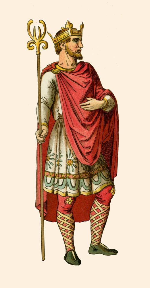 Anglo Saxon King By Albert Kretschmer Buy Fine Art Print